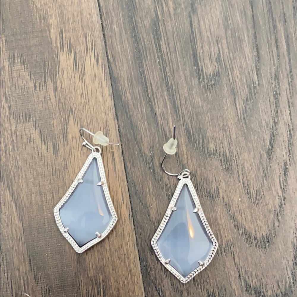 kendra scott earrings never worn sterling silver